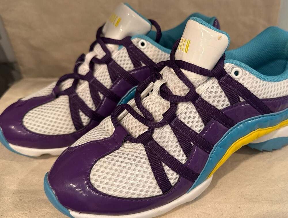 Bloch Wave Split Sole Dance Sneakers Purple Multi Mesh S0523L